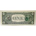 UNITED STATES OF AMERICA 1998 . ONE 1 DOLLAR BANKNOTE . ERROR . SERIALS and SIGNATURE ON THE BACK